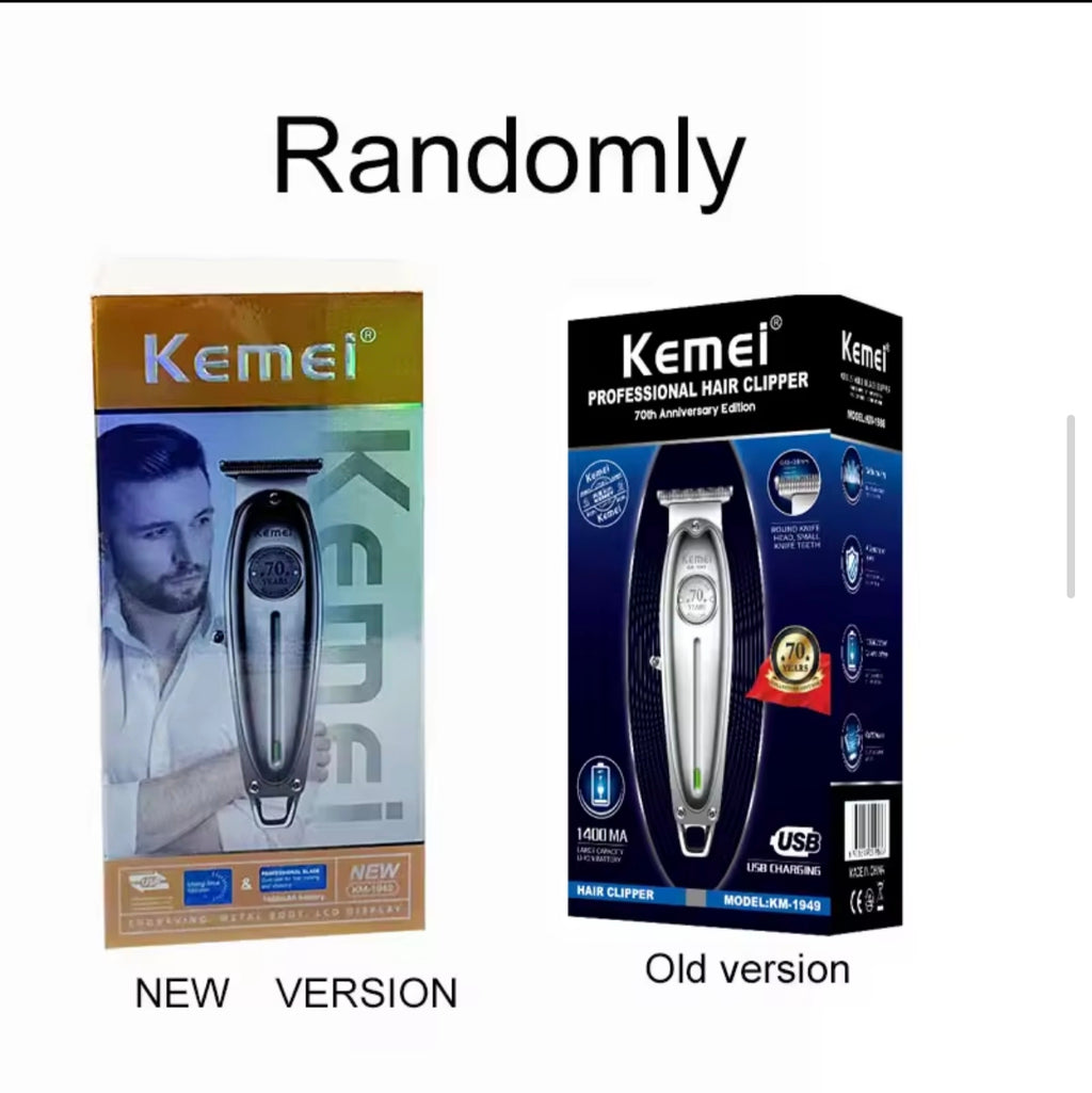 Kemei 1949 All-Metal Hair Trimmer Professional Clipper
For Barber Rechargeable Men Electric Beard Shaver Hair
Cutting Machine