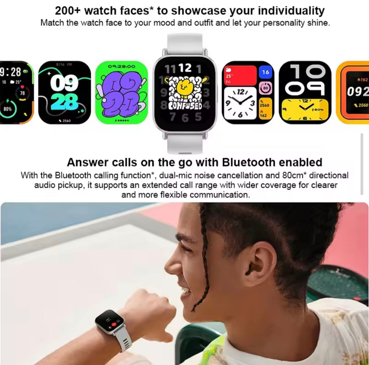 Xiaomi Redmi Watch 5 Active Smart Watch, Bluetooth Call
2" LCD Display, All Day Heart Rate Blood Oxygen Monitoring
Smartwatch