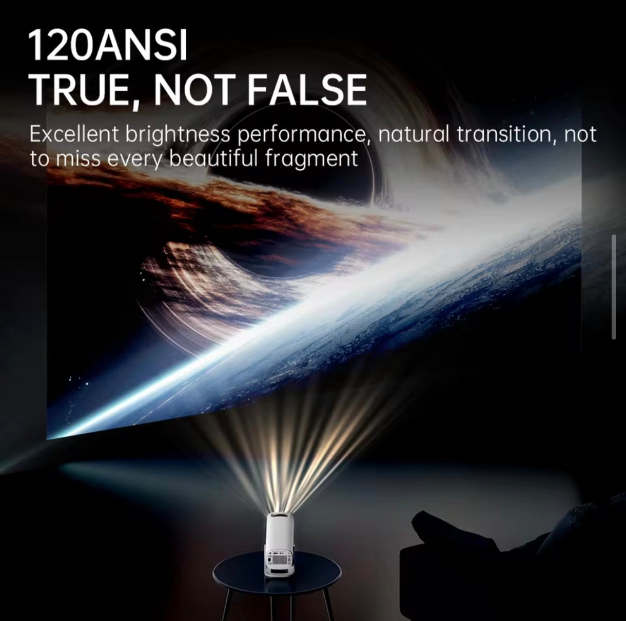 HONGTOP S40 Android 11 Mini Projector Support 4K 1080P 2.4G/5GWIFI BT5.0 Projector 1280*72OP Home Cinema Portable Projector