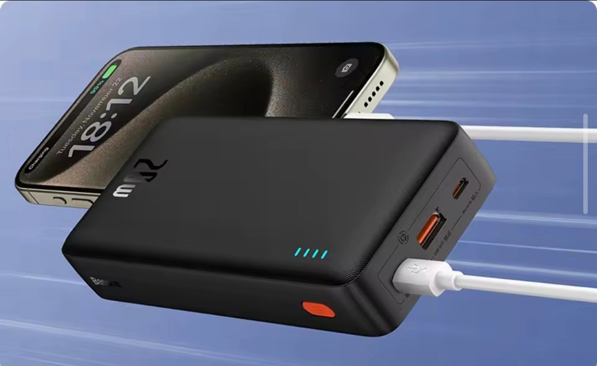 BASEUS POWER BANK WITH FAST CHARGING 20000MAH 20W 10000MAH USB-C USB-A WITH CABLE