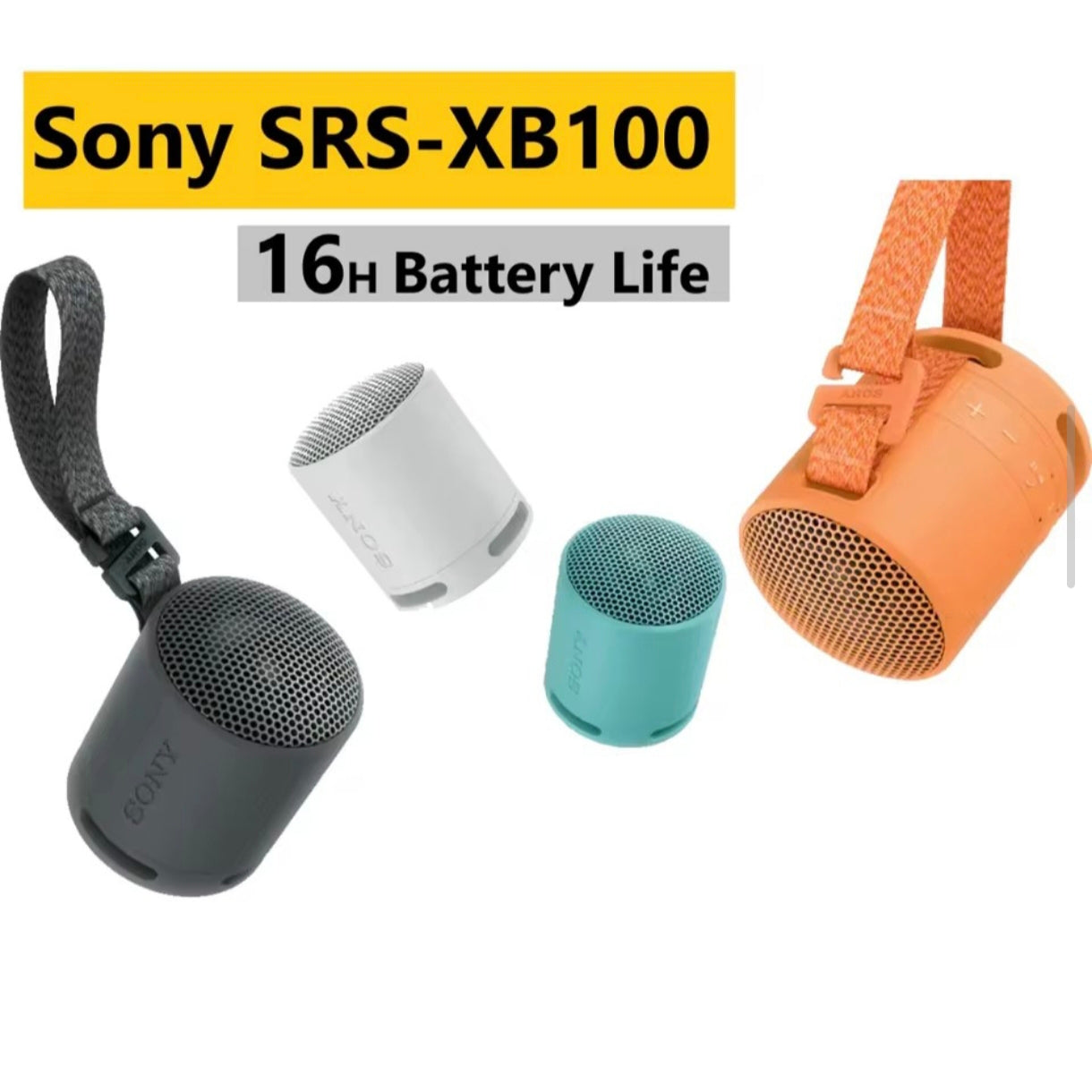 Sony SRS-XB100 Wireless Bluetooth Speaker – Powerful Bass in a Compact Design